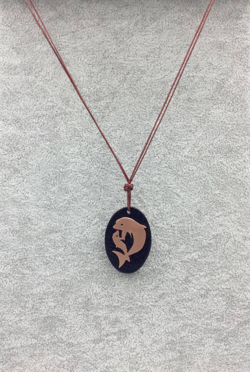 Muttertag 2In1 Geschenk, Emaille Delfine Halskette Und Lesezeichen Muttertag 2In1 Geschenk, Emaille Delfine Halskette Und Lesezeichen von PhagosHandmade