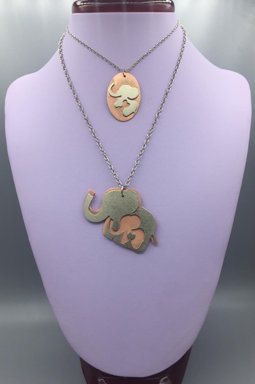 Muttertag Themed "'elephant Family "' Halsketten, Mutter Tochter Geschenke, Muttertagshalsketten, Mama Geschenk von PhagosHandmade