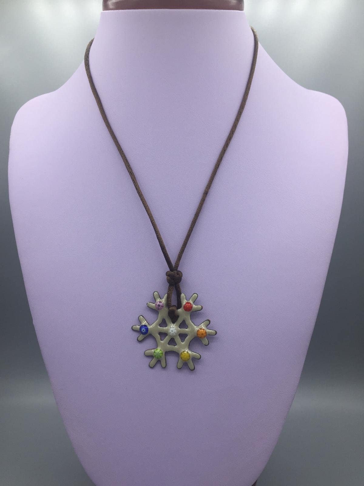 Ostern 2In1 Geschenke, Regenbogen Schneeflocke Emaille Halskette Und Lesezeichen von PhagosHandmade