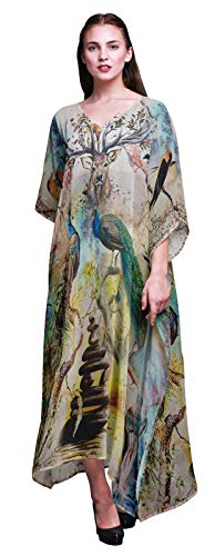 Phagun Bar Beach Kaftan Bikini Cover up u Maxi Dress Long Caftan-4X-5X von Phagun