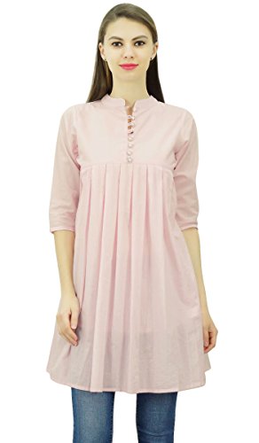 Phagun Flare Kurti Ethnische Baumwolle Tunika Sommer-Damen Kurta Designer-Bluse von Phagun