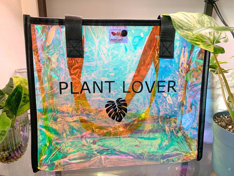 Hologramm Tasche Für Pflanzenliebhaber | Holo Tasche| Transparente |Tasche Geschenk Pflanzenliebhaber| Plantlover Holographic von PhamousPlantsShop