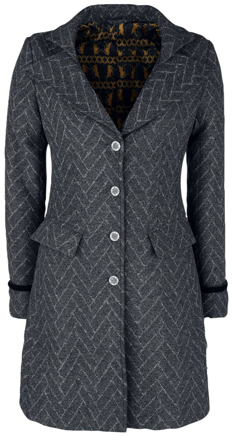 Phantastische Tierwesen Wintermantel - Phantastische Tierwesen 3 - Newt Scamander - M - für Damen - Größe M - anthrazit  - EMP exklusives Merchandise! von Phantastische Tierwesen