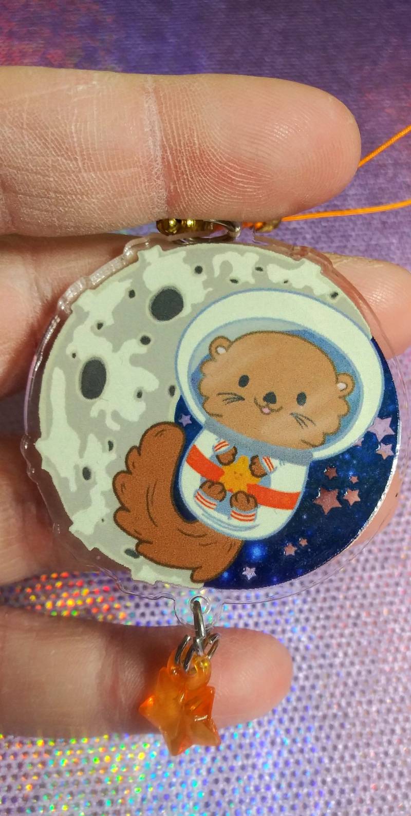 Otter Space Charm Otter Space Charm von PhantomStarStudio