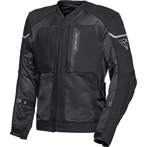 Pharao Motorradjacke mit Protektoren Motorrad Jacke Treton Hybrid WP Textiljacke schwarz XXL, Herren, Tourer, Ganzjährig von Pharao