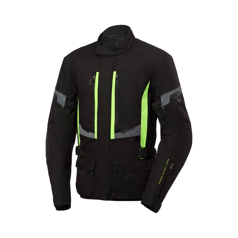 Pharao Pharao Faro WP Textiljacke schwarz/gelb XL HerrengelbXL - Motorradbekleidung - Herren Motorradbekleidung von Pharao