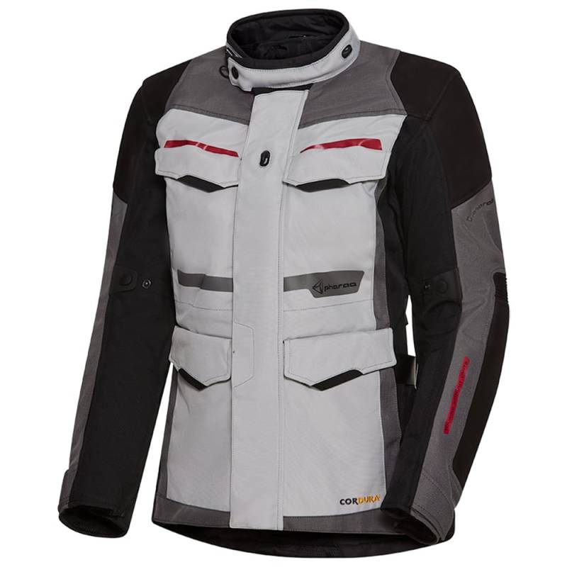 Pharao Pharao Jucar WP Damen Leder-/Textiljacke schwarz/grau M Damenschwarz/grauM - Motorradbekleidung - Motorradjacken von Pharao
