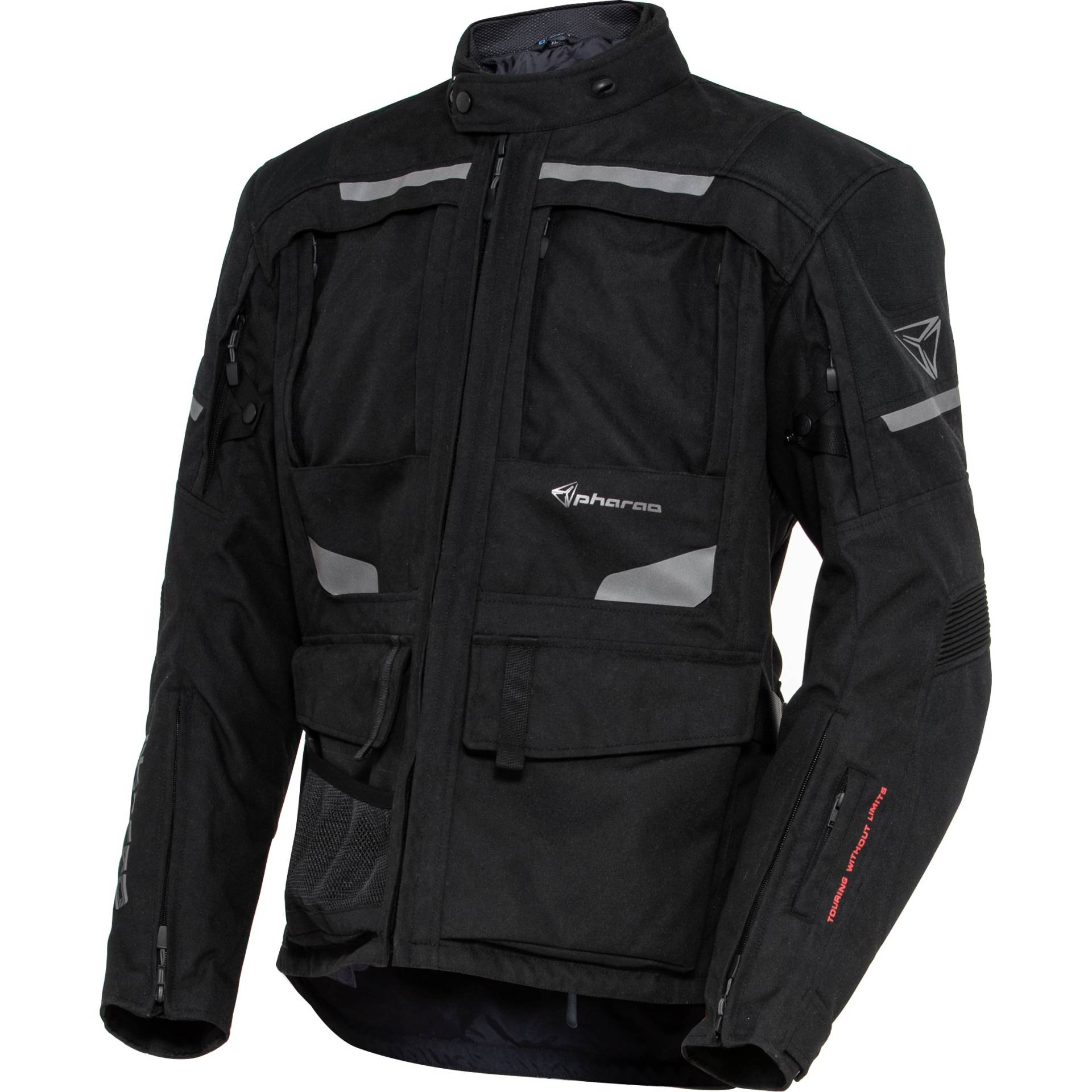Pharao Pharao Kelo WP Adv. Textiljacke schwarz 3XL Herrenschwarz3XL - Motorradbekleidung - Herren Motorradbekleidung von Pharao