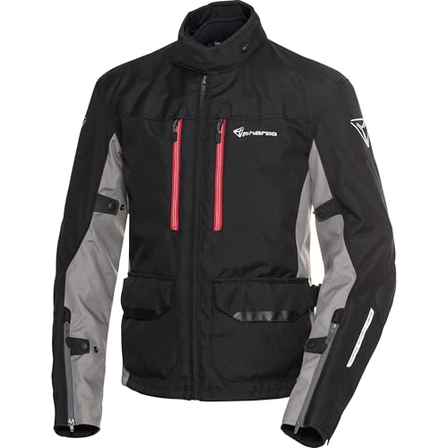 Pharao Skeen WP Textiljacke – Wasserdicht – Mit Thermo-Membran – Cordura rot M von Pharao