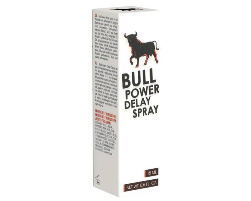 PharmQuests Verzögerungsmittel Bull Power Delay Spray, Flasche mit 15ml, 1-tlg., Verzögerungsspray für mehr Ausdauer beim Geschlechtsverkehr von PharmQuests