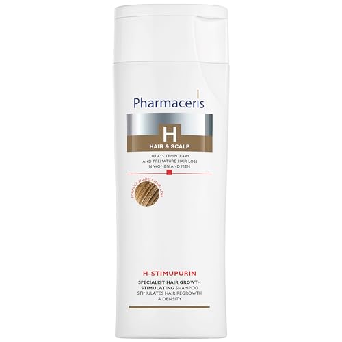 Pharmaceris H Stimupurin, Spezialist für das Haarwachstum Stimulierende Shampoo, Biotin, Koffein, Behandlung gegen Haarausfall bei Frauen und Männern, Haarstärkung - 250 ml von Pharmaceris