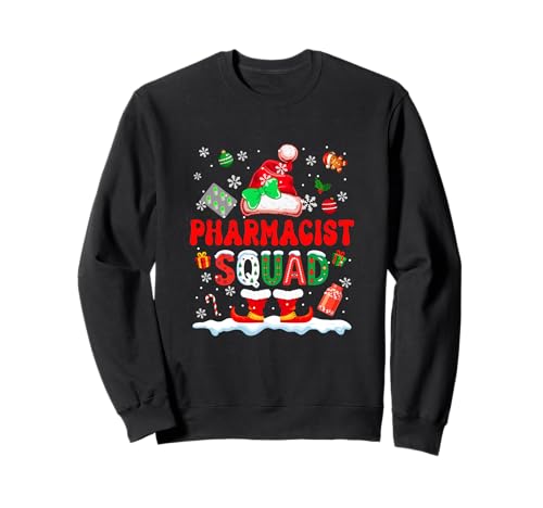 Apotheker-Squad Frauen Job Weihnachten Weihnachtsmann Kostüm Fliege Sweatshirt Apotheker-Squad Frauen Job Weihnachten Weihnachtsmann Kostüm Fliege Sweatshirt von Pharmacist Christmas Costume
