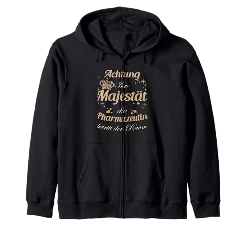 Laborant Frauen-Majestät Damen Pharmazeutin Kapuzenjacke von Pharmazeut Zubehör Geschenke Geburtstag-Shirt