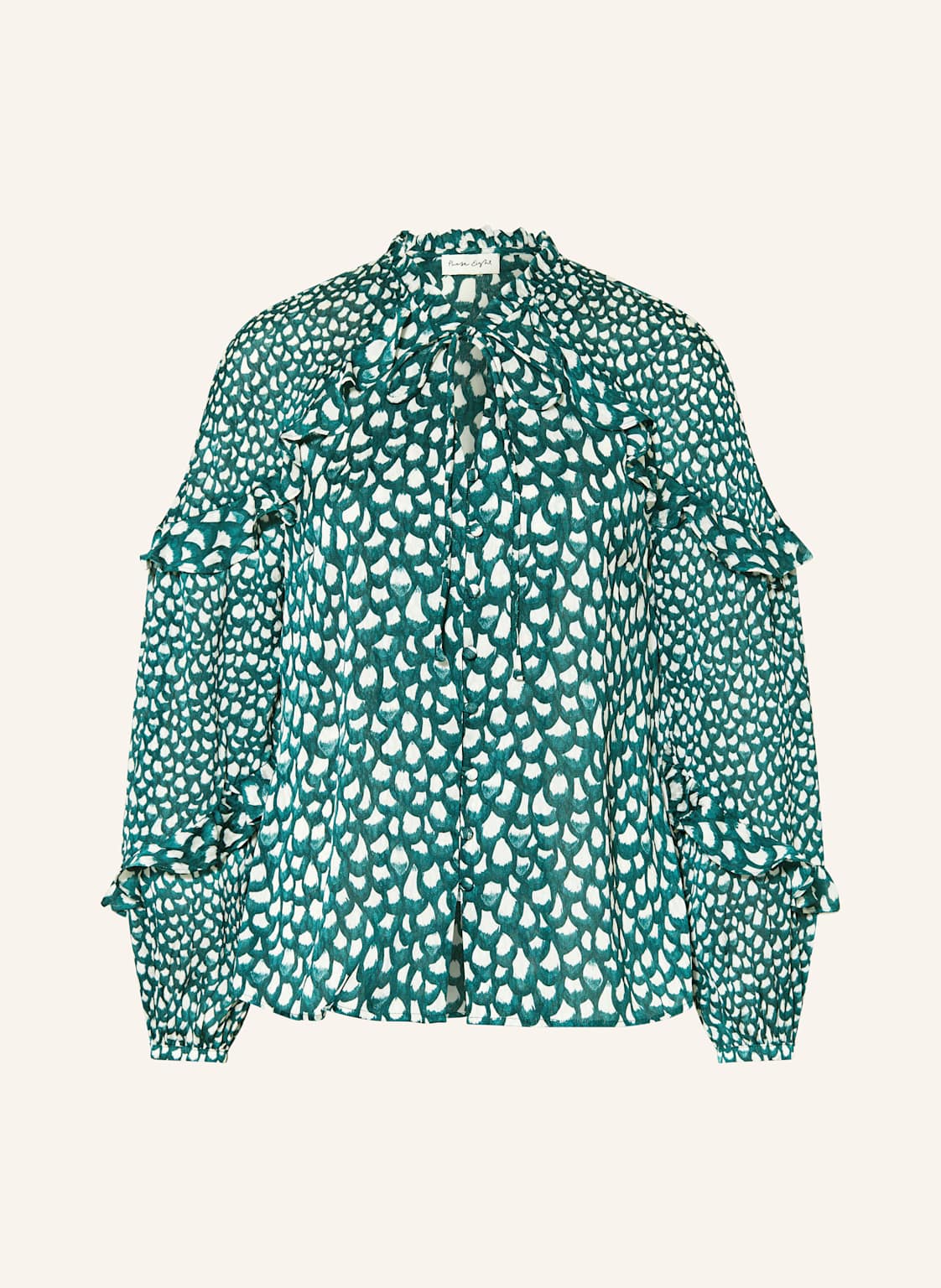 Phase Eight Bluse Manon Mit Rüschen gruen von Phase Eight