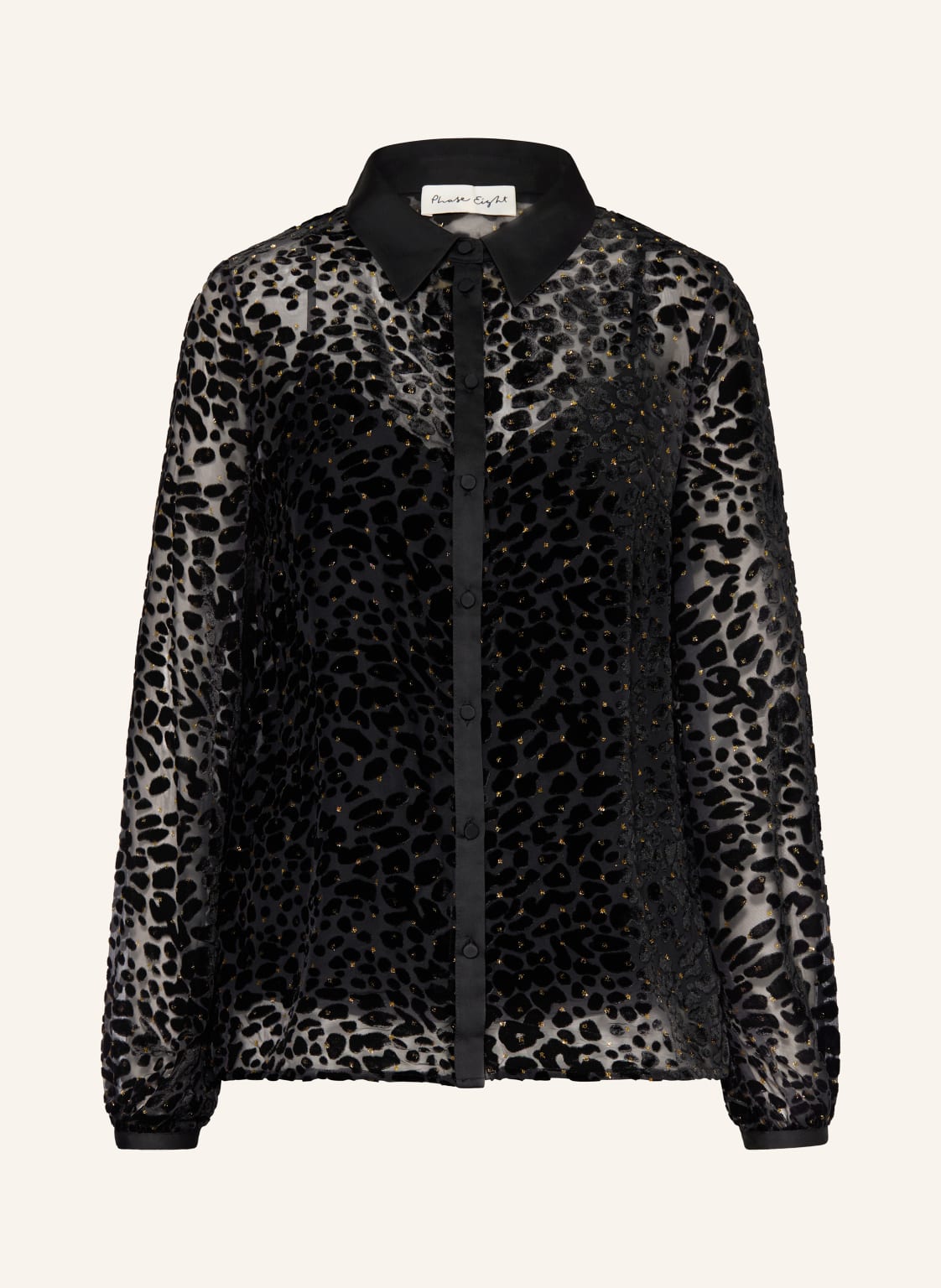 Phase Eight Hemdbluse Della Mit Glitzergarn schwarz von Phase Eight