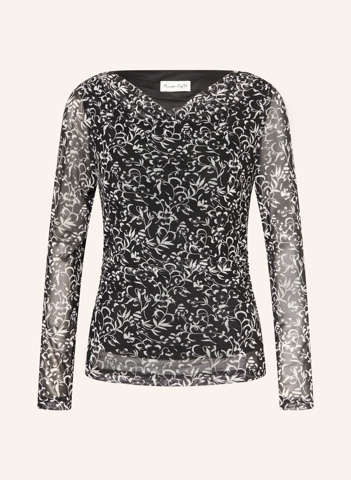 Phase Eight Longsleeve Tammy Aus Mesh schwarz von Phase Eight