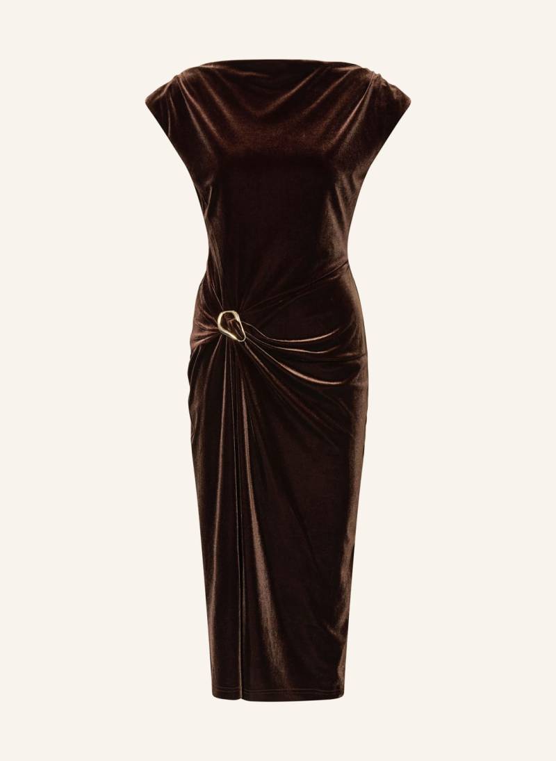 Phase Eight Samtkleid Verra braun von Phase Eight