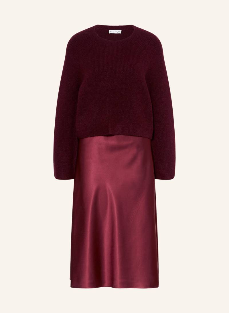 Phase Eight Set Issy: Satinkleid Mit Pullover rot von Phase Eight