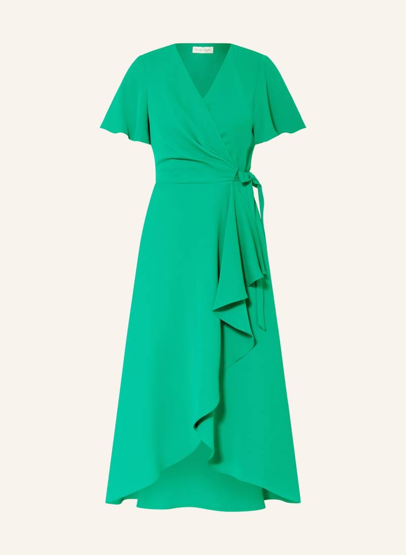 Phase Eight Wickelkleid Julissa Mit Volants gruen von Phase Eight