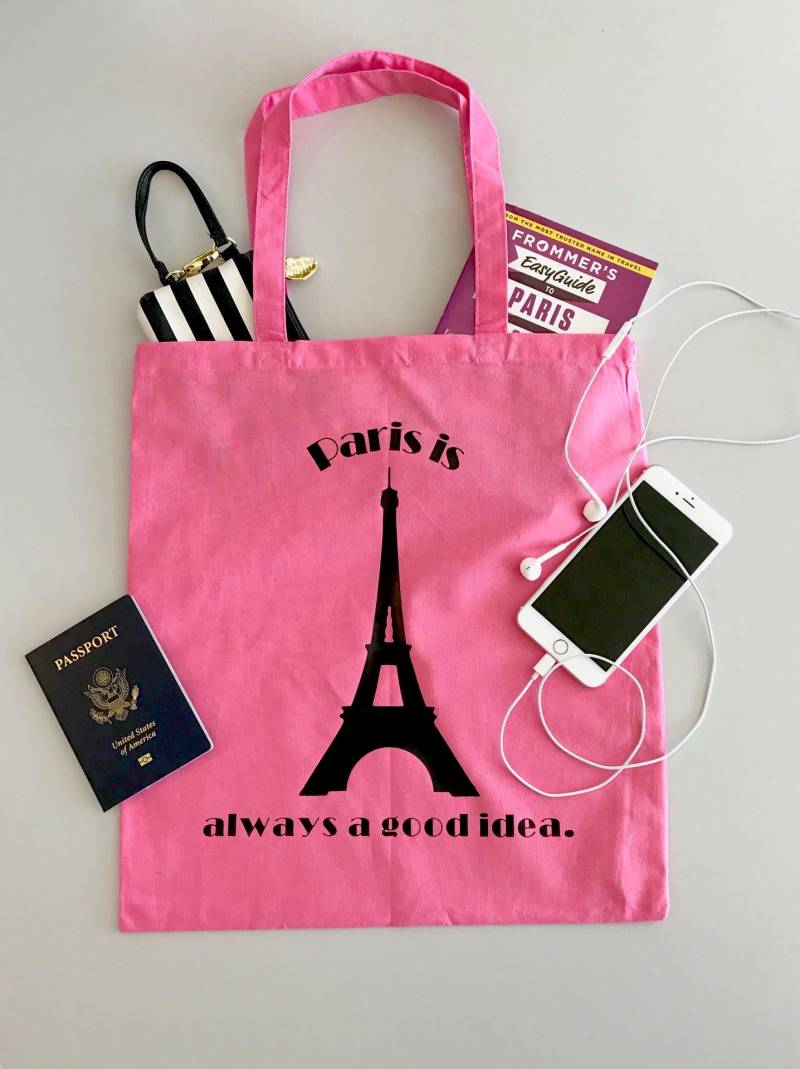 Paris Ist Immer Eine Gute Idee, Audrey Hepburn, Tote Bag, Paris, Frankreich, Französisch, Reisetasche, Zitat, Tote, Geschenk/Geldbeutel von PhaseApparelCompany