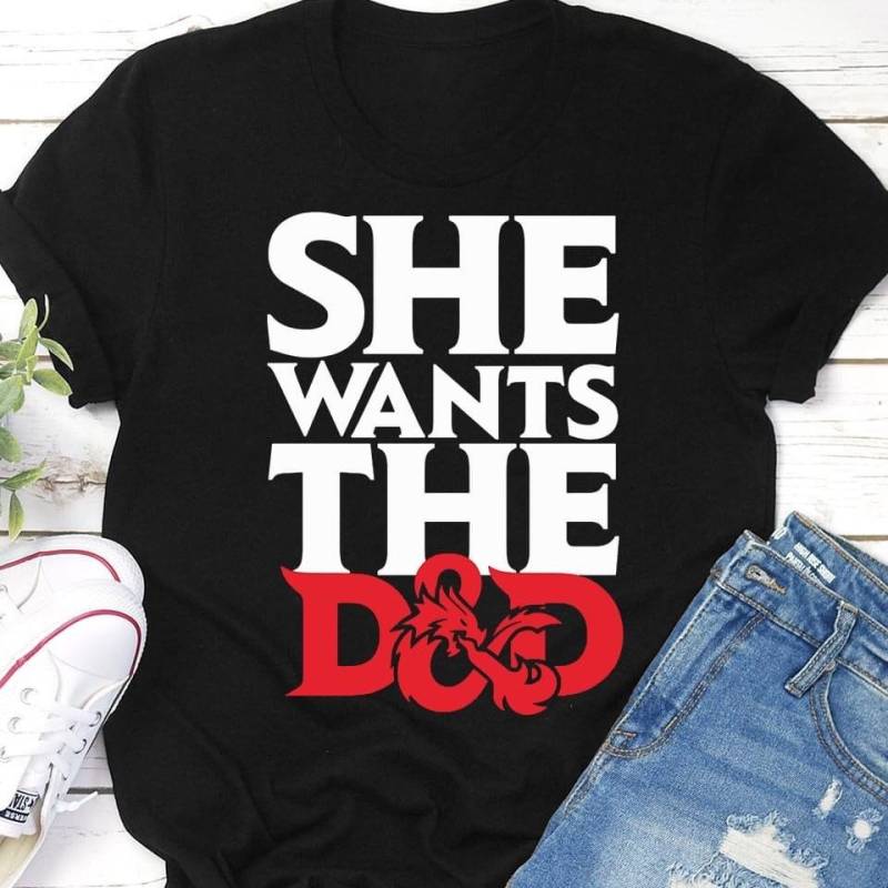 The Original She Wants D&d, Funny D & D, Dungeons Dragons, Nerdy Shirt, Dungeon Master, Herren Dnd von PhaseApparelCompany