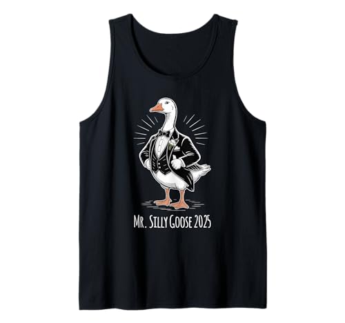 Herren Mr. Silly Goose 2025 Lustiger Hochzeitspaar Tank Top von Pheezneek