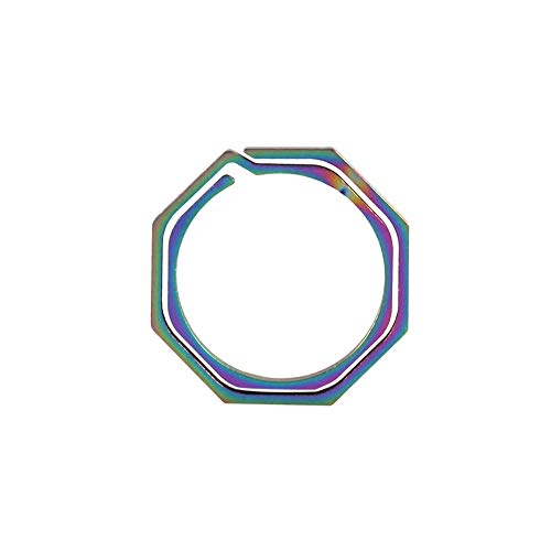 Buntes Quickdraw -Schlüsselbundschlüsselkette, Nicht Magnetischer Achteckiger Ringschlüsselbund von Phefop