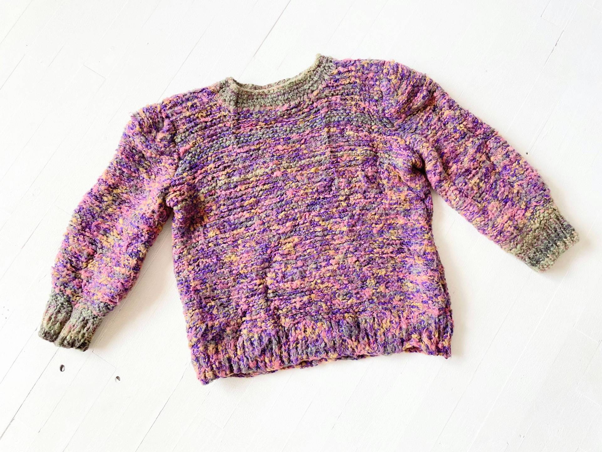 1980Er Jahre Strukturstrickpullover Aus Wolle von PhenixVintage