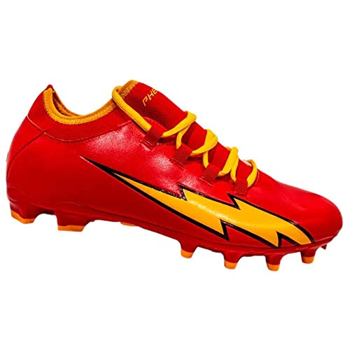 Phenom Elite The Flash Fußball-Stollen, Velocity 2.0 (US_Footwear_Size_System, Erwachsene, Herren, Numerisch, Medium, Numeric_10), Rot/Ausflug, einfarbig (Getaway Solids), 46.5 EU von Phenom Elite