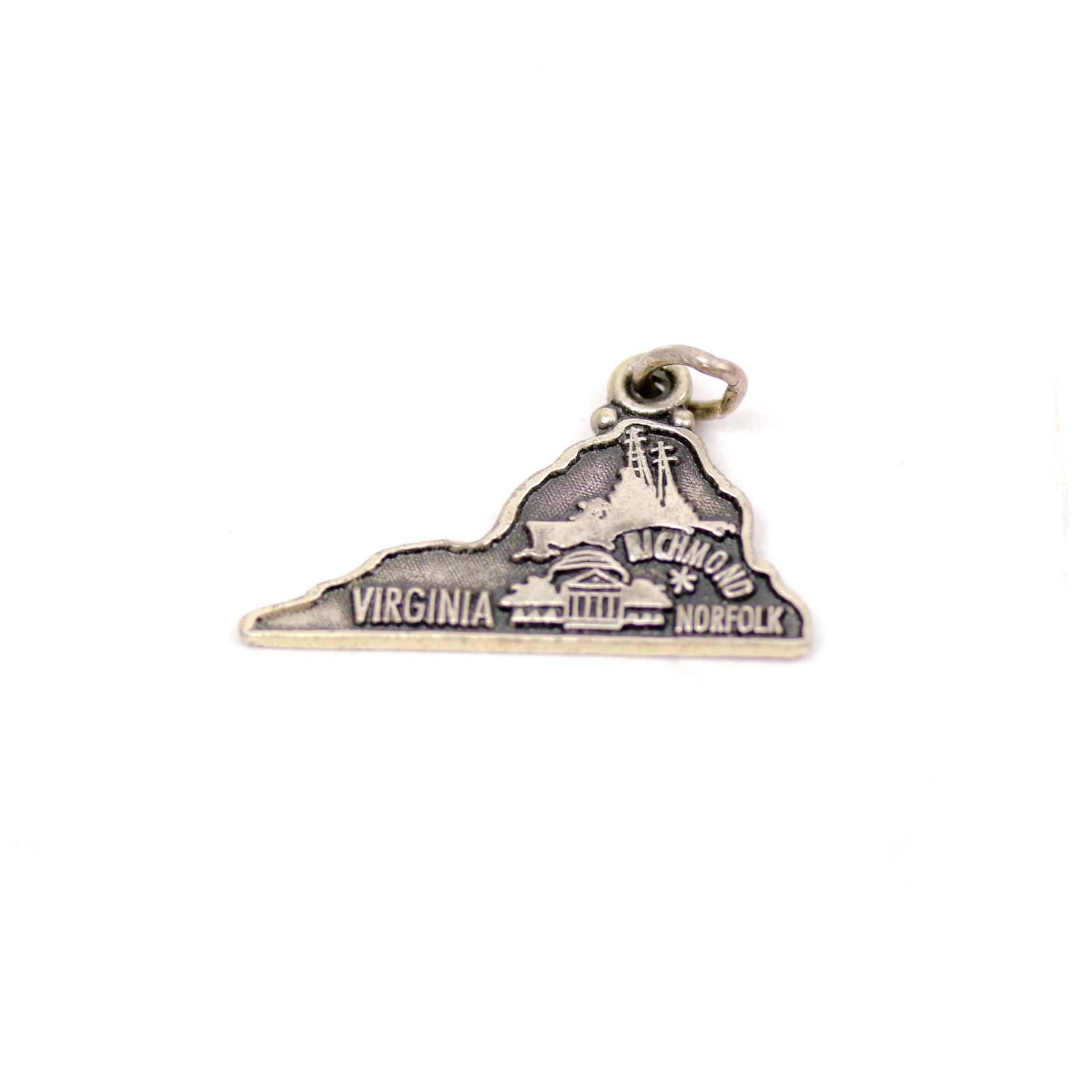 Vintage Maisel's Trading Post Sterling Silber Virginia State Armband Charm von PheonixJewel