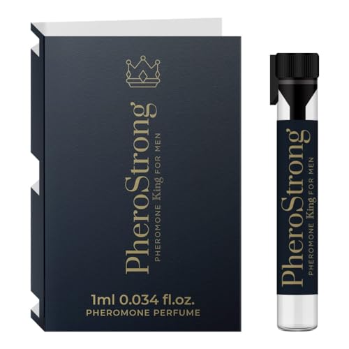 PheroStrong King für Männer 1 ml – Extra starkes Sex-Pheromon-Parfüm für den Mann bis zur attraktiven Frau, langanhaltendes Eau de Cologne für Männer – locken Frauen an – Düfte in Reisegröße 1 ml PheroStrong King für Männer 1 ml – Extra starkes Sex-Pheromon-Parfüm für den Mann bis zur attraktiven Frau, langanhaltendes Eau de Cologne für Männer – locken Frauen an – Düfte in Reisegröße 1 ml von PheroStrong
