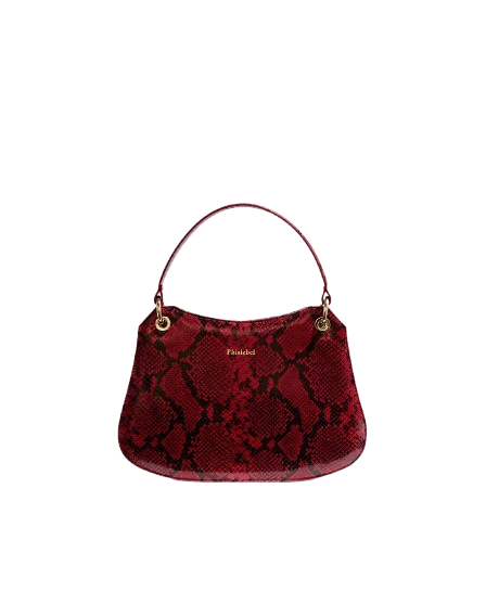 Red mini Olympia in snake print - Red - Phialebel - Handbags Red mini Olympia in snake print - Red - Phialebel - Handbags von Phialebel
