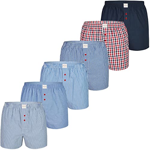 Herren Boxer Multipack Classic Checks Baumwolle Boxershorts gewebt Web Webboxer Unterhosen Phil & Co. - Mix11 - XL von Phil & Co. Berlin