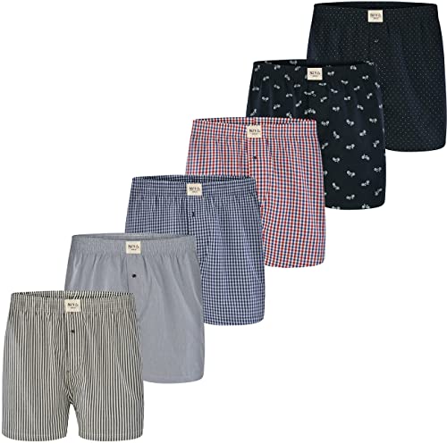 Herren Boxer Multipack Classic Checks Baumwolle Boxershorts gewebt Web Webboxer Unterhosen Phil & Co. - Mix12 - XL von Phil & Co. Berlin