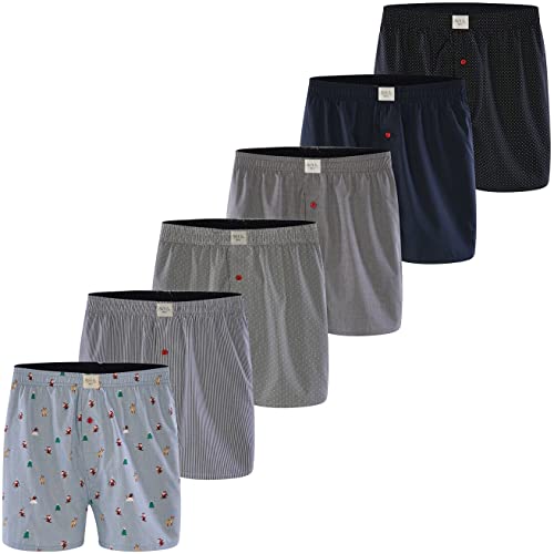 Herren Boxer Multipack Classic Checks Baumwolle Boxershorts gewebt Web Webboxer Unterhosen Phil & Co. - Mix2 - XXL von Phil & Co. Berlin