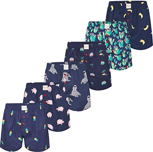 Herren Boxer Multipack Motive Prints Baumwolle Boxershorts gewebt Web Webboxer Unterhosen Phil & Co. - Set 1 - XL Herren Boxer Multipack Motive Prints Baumwolle Boxershorts gewebt Web Webboxer Unterhosen Phil & Co. - Set 1 - XL von Phil & Co. Berlin