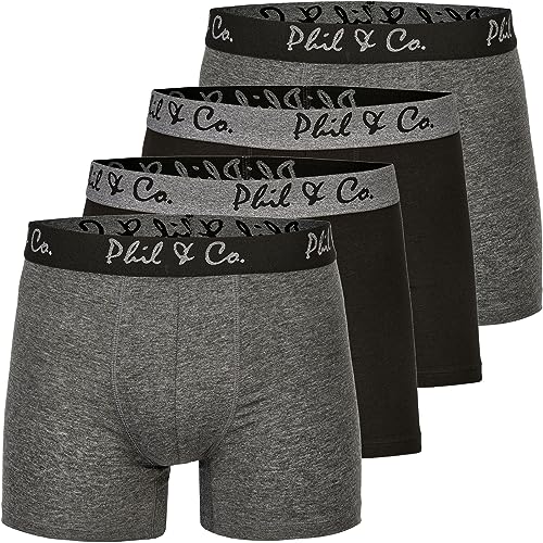 Phil & Co. Berlin 4er Pack Jersey Boxershorts Trunk Short Pant Farbwahl, Farbe:Design 12, Grösse:M von Phil & Co. Berlin