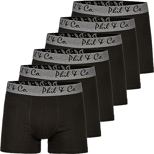 Phil & Co. Berlin 6er Pack Jersey Boxershorts Trunk Short Pant Farbwahl, Farbe:Design 01, Grösse:XL von Phil & Co. Berlin
