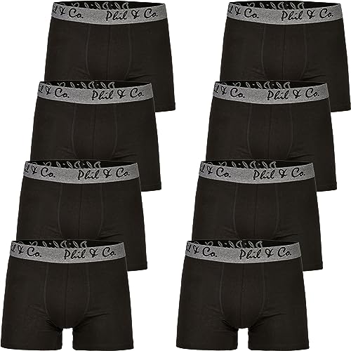 Phil & Co. Berlin 8er Pack Jersey Boxershorts Trunk Short Pant Farbwahl, Farbe:Design 01, Grösse:L von Phil & Co. Berlin