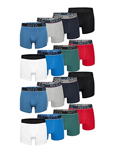 Phil & Co. Berlin Herren Boxer 16-Pack Herren Unterhosen Retropants Trunks Boxershorts aus Baumwolle Retroshorts Unterwäsche - Mix1 - Größe 3XL von Phil & Co. Berlin