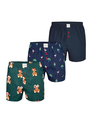 Phil & Co. Berlin Herren Boxer 3-Pack Christmas Boxer - Mix1 - Größe XL von Phil & Co. Berlin