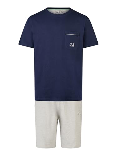 Phil & Co. Berlin Herren Pyjama Shorty - Marine-grau - Größe XL von Phil & Co. Berlin