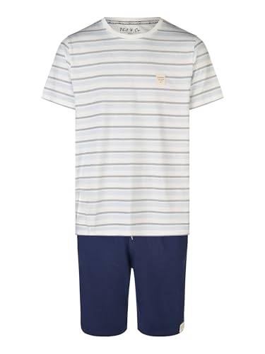 Phil & Co. Berlin Herren Pyjama Shorty - Streifen-dunkelblau - Größe XXL von Phil & Co. Berlin