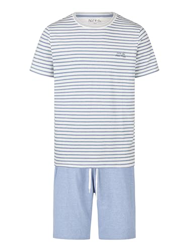 Phil & Co. Berlin Herren Pyjama Shorty - blau-Stripes - Größe XXL von Phil & Co. Berlin