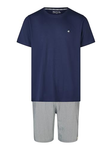 Phil & Co. Berlin Herren Pyjama Shorty - dunkelblau-weiß - Größe XL von Phil & Co. Berlin