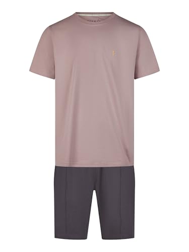 Phil & Co. Berlin Herren Pyjama Shorty - lila-anthrazit - Größe XXL von Phil & Co. Berlin