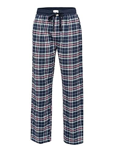 Phil & Co. Berlin Herren Pyjamahose Schlafanzug Schlafanzughose Loungewear Sleepwear Nachtwäsche Hose lang Baumwolle 1-Pack Flanell - Karo 2 - Größe M von Phil & Co. Berlin