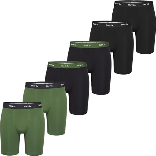 Phil & Co. Berlin Herren Retro Pants 6-Pack Jersey Long Boxer - Black+Green - Lange Boxershorts Unterhose Baumwolle Männer Größe L Phil & Co. Berlin Herren Retro Pants 6-Pack Jersey Long Boxer - Black+Green - Lange Boxershorts Unterhose Baumwolle Männer Größe L von Phil & Co. Berlin