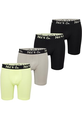 Phil & Co. Berlin Herren Retro Pants Retroshorts Unterhose Unterwäsche Männer 4-Pack All Styles - 3-Longboxer-Set3 - Größe XL von Phil & Co. Berlin