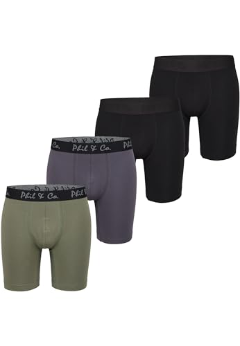 Phil & Co. Berlin Herren Retro Pants Retroshorts Unterhose Unterwäsche Männer 4-Pack All Styles - 5-Longboxer-Set5 - Größe M von Phil & Co. Berlin